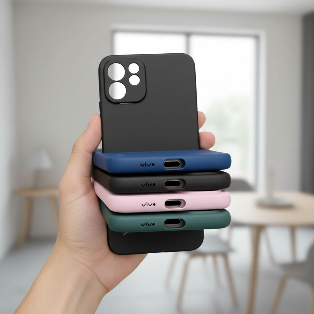 Vivo V70 & Vivo V70 Lite Silicone Phone Case | 5 Colours