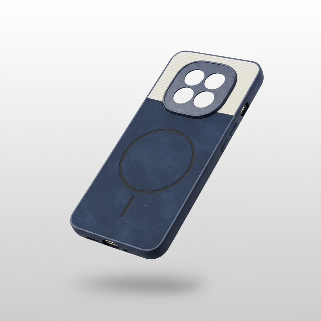 OPPO F29 Blue-Silver Ring Design Back Cover