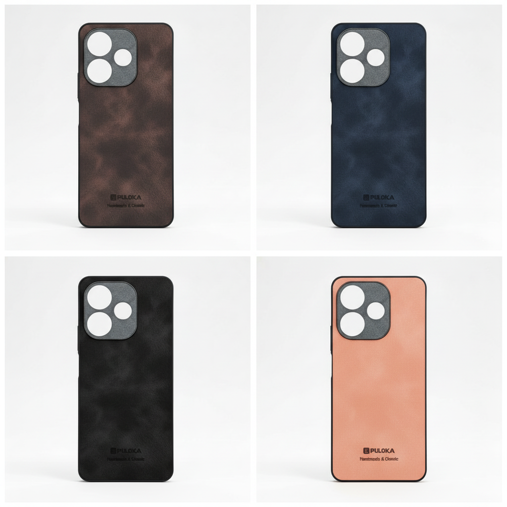 OPPO A5 Pro PULOKA PU Leather Textured Back Cover