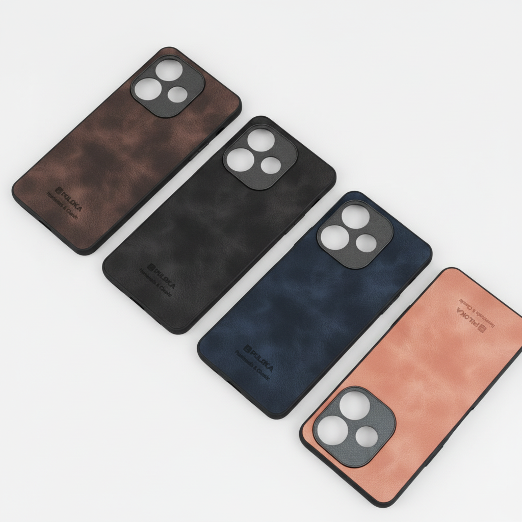OPPO A5 Pro PULOKA PU Leather Textured Back Cover