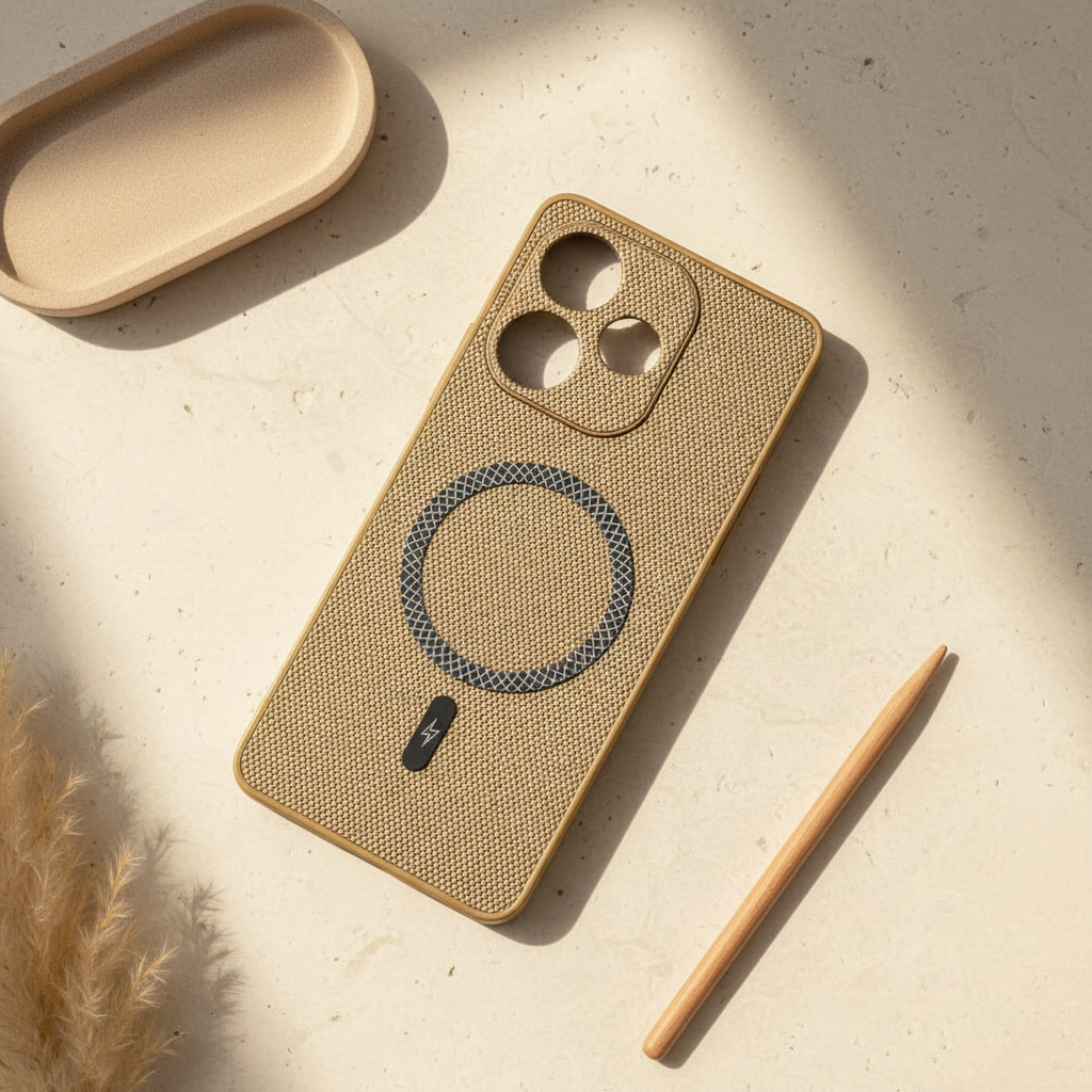 OPPO A5 Pro PU Leather Textured Magnetic Ring Back Cover