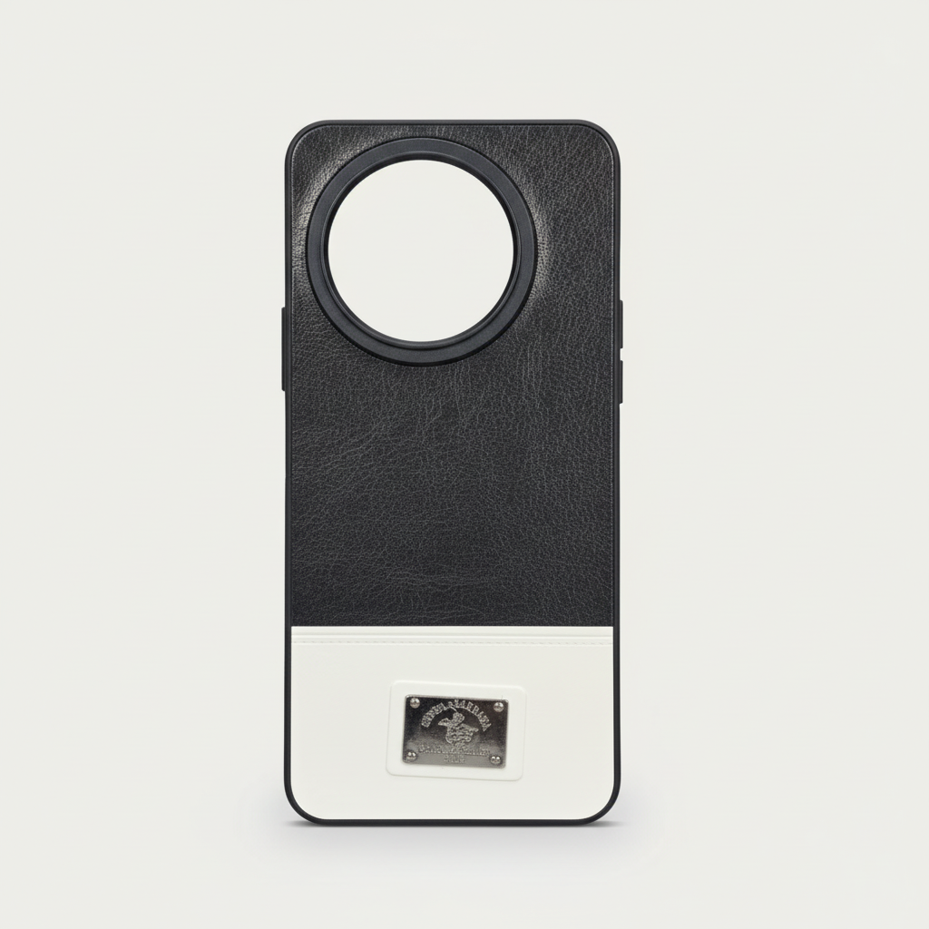 Vivo Y39 Two-Tone Camera-Ring Back Case - Grey, Orange & Black