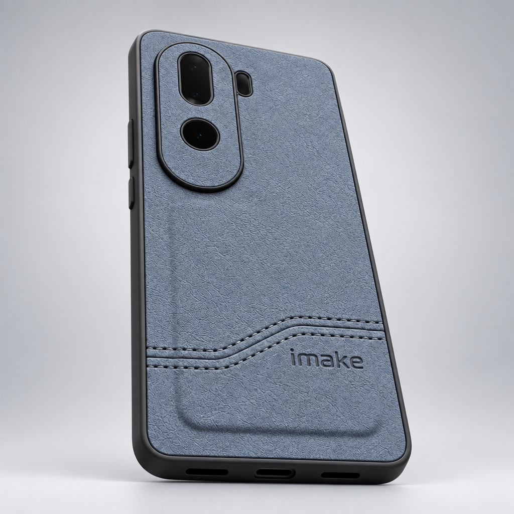 Vivo V40e Premium PU Leather Finish Back Cover With Camera Protection