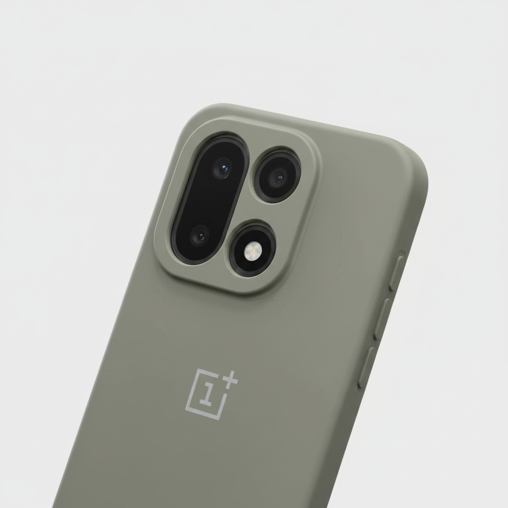OnePlus 15 Silicone Back Case - Black, Blue & Grey