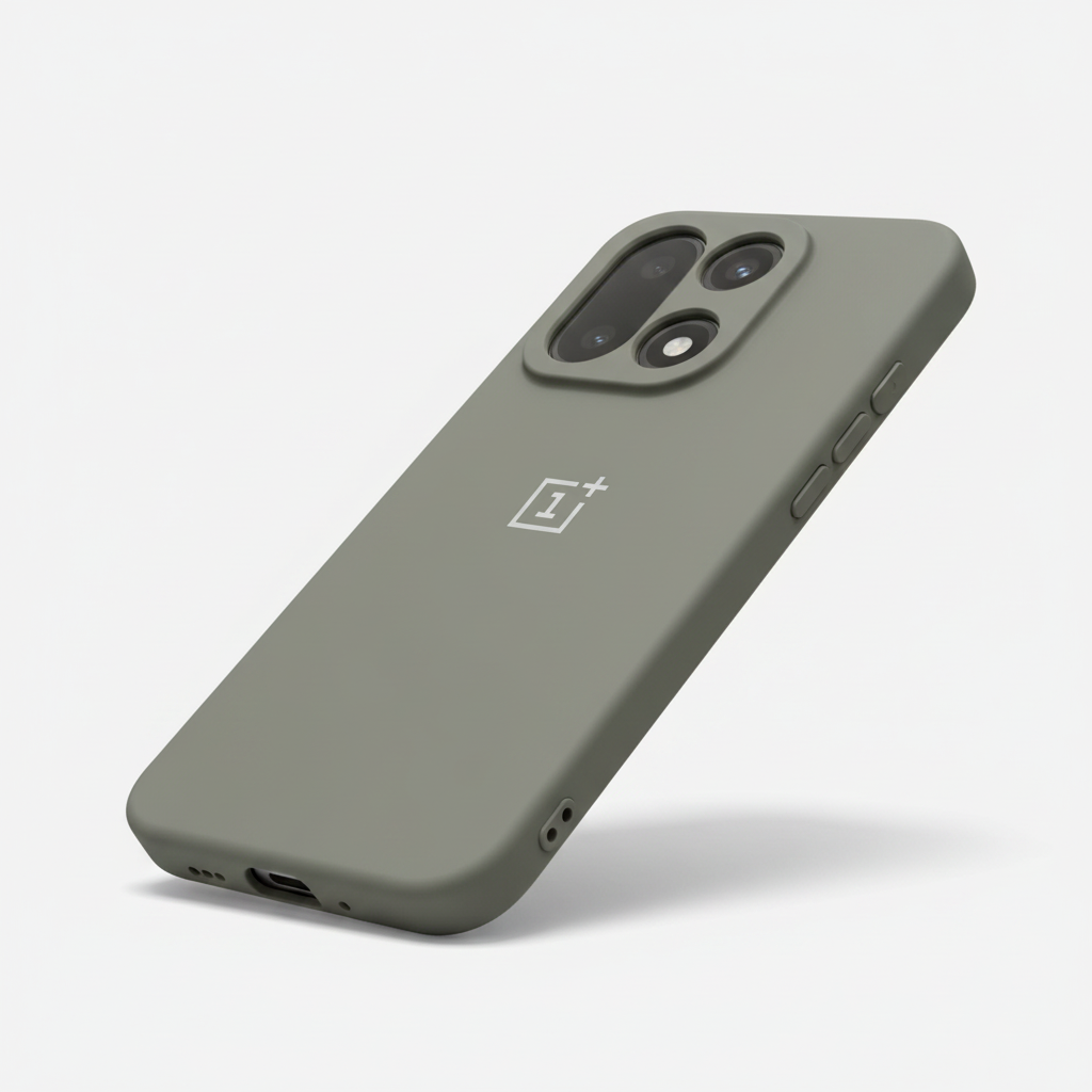 OnePlus 15 Silicone Back Case - Black, Blue & Grey
