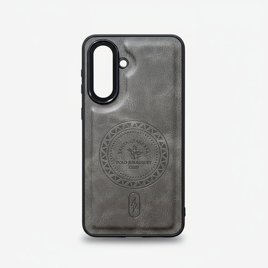 Samsung A37 Textured Embossed Phone Case - Rose Brown & Grey