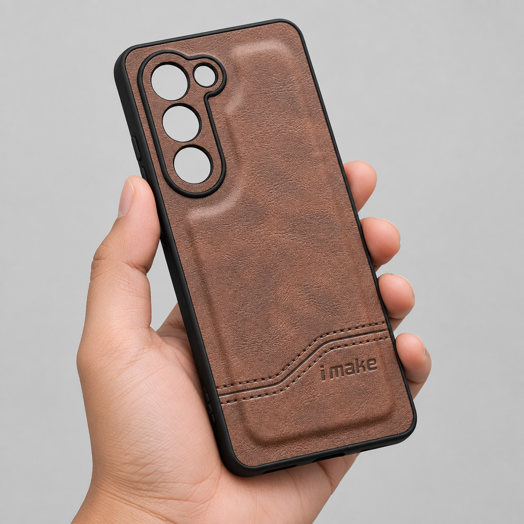 Brown OPPO K13x OPPO A5 textured back cover hand held