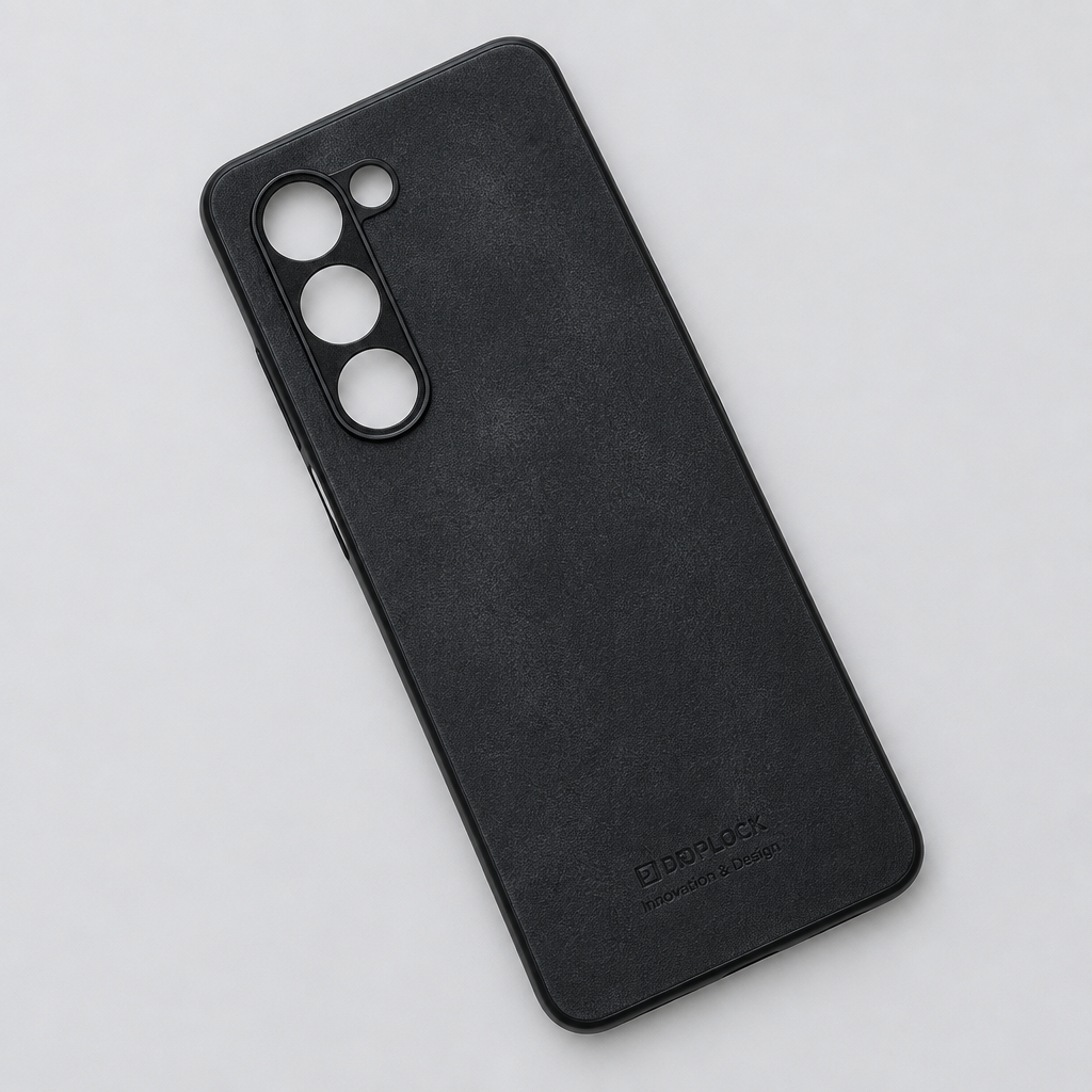 Black OPPO K13x OPPO A5 textured back cover top down