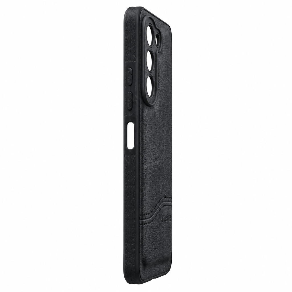 Black OPPO K13x OPPO A5 textured back cover side profile