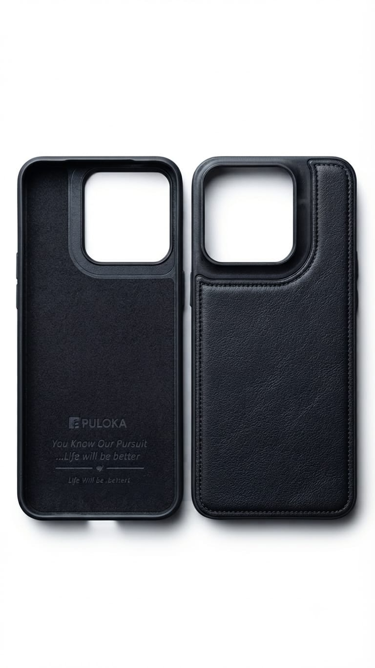 Black stitched case for Moto Edge 70 Fusion and Edge 70 Pro
