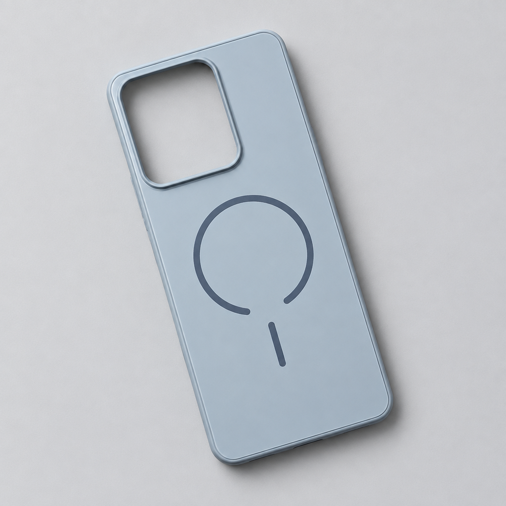 Light blue Realme 15 Realme 15 Pro ring phone cover top down