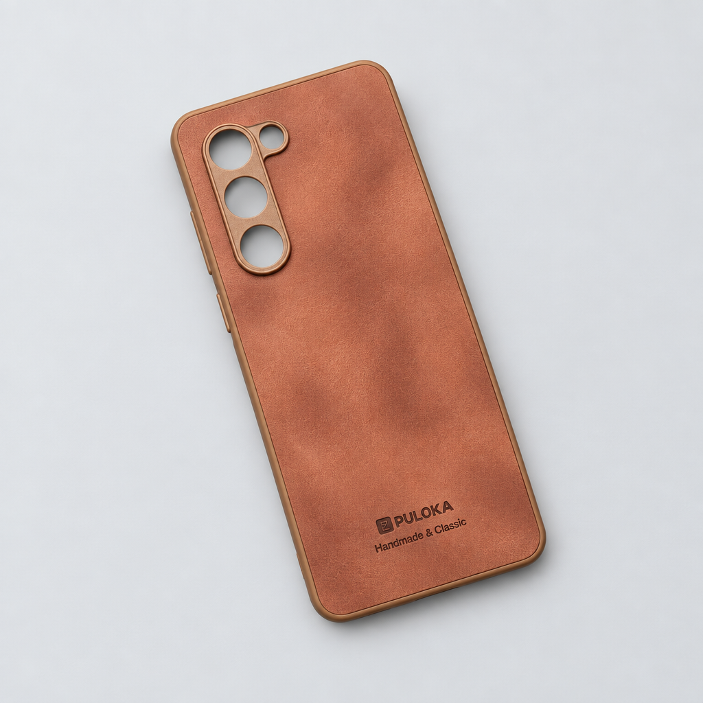 Brown OPPO K13x OPPO A5 textured back cover top down