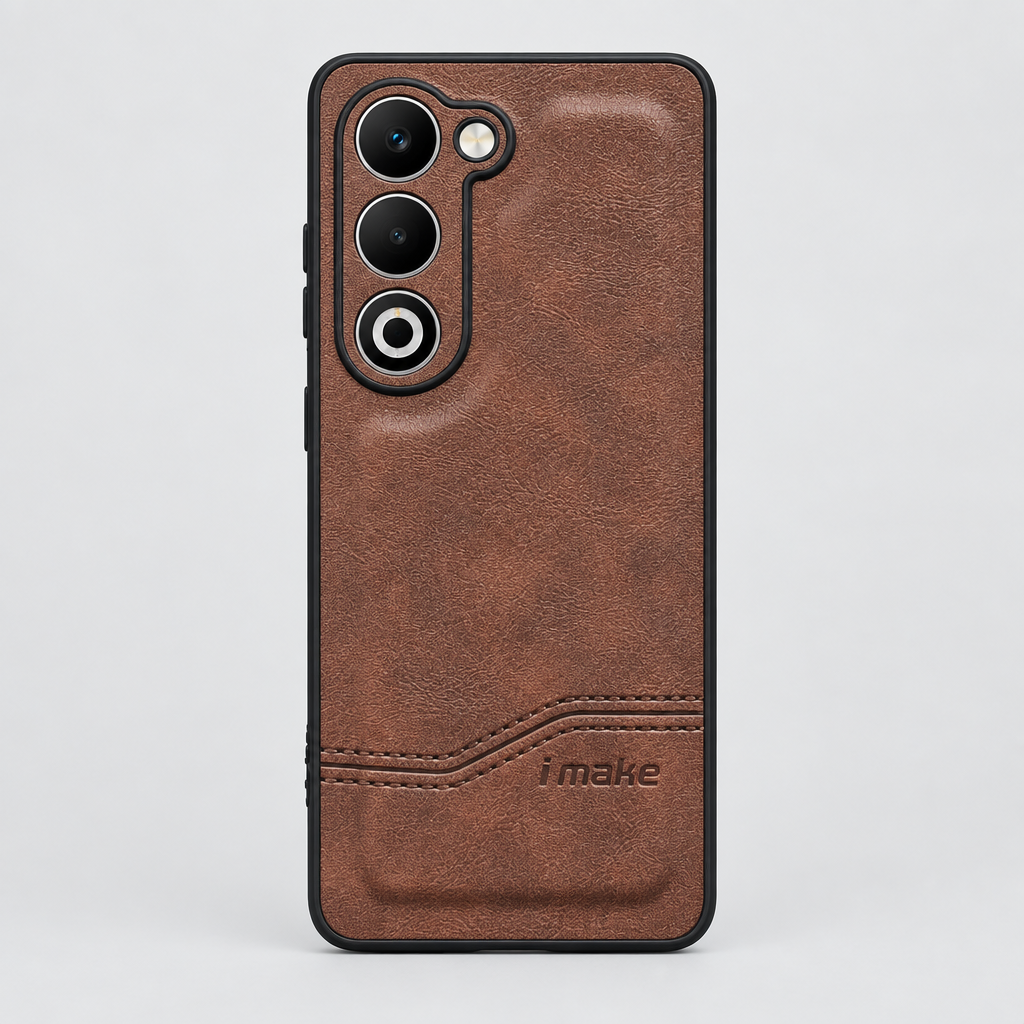 Brown OPPO K13x OPPO A5 cover with phone fitted