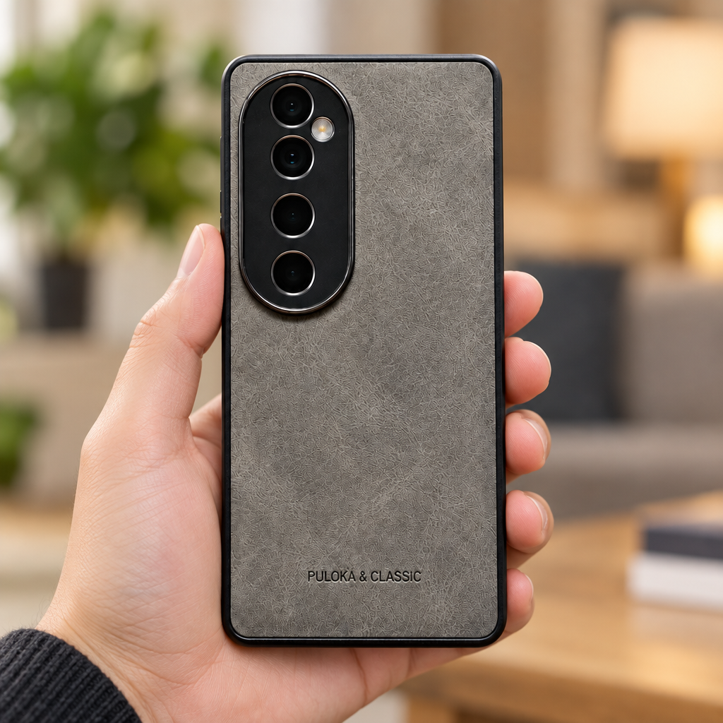 Vivo V40 / V40 Pro Premium Leather Finish Back Cover with Camera Protection
