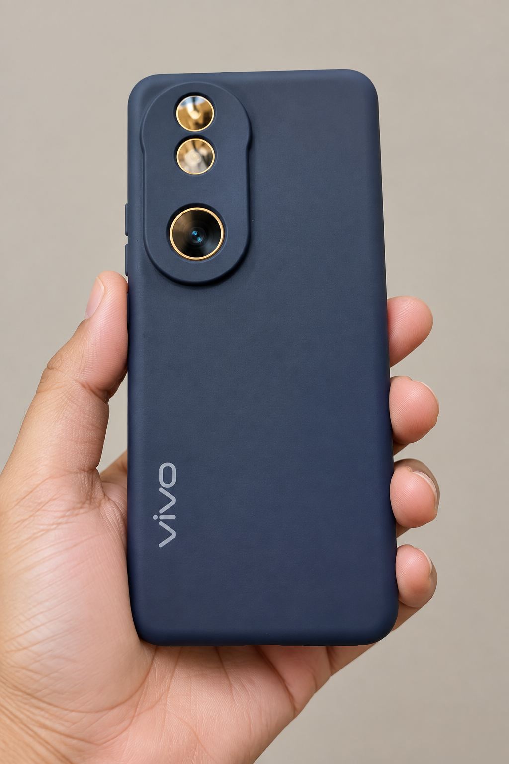 Vivo V50 Plain Matte Silicone Back Case