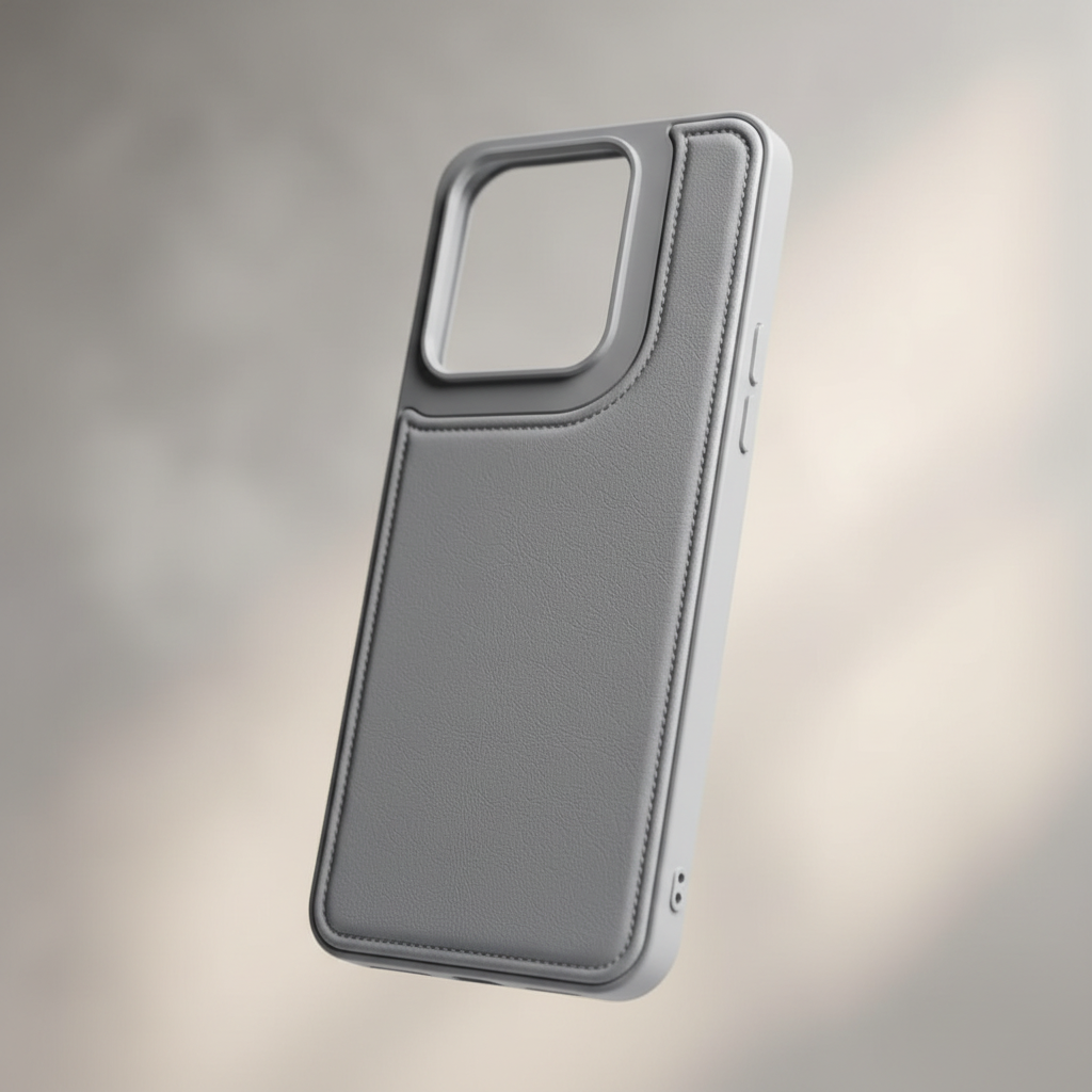 Moto Edge 70 Fusion & Moto Edge 70 Pro Leather-Texture Case | Black & Grey