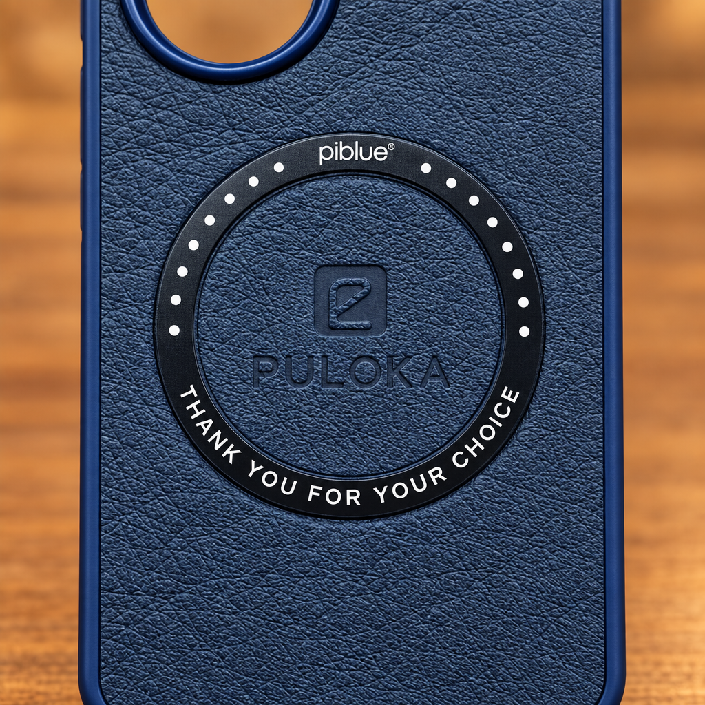 Vivo V40e PULOKA Magnetic Ring Leather Back Case