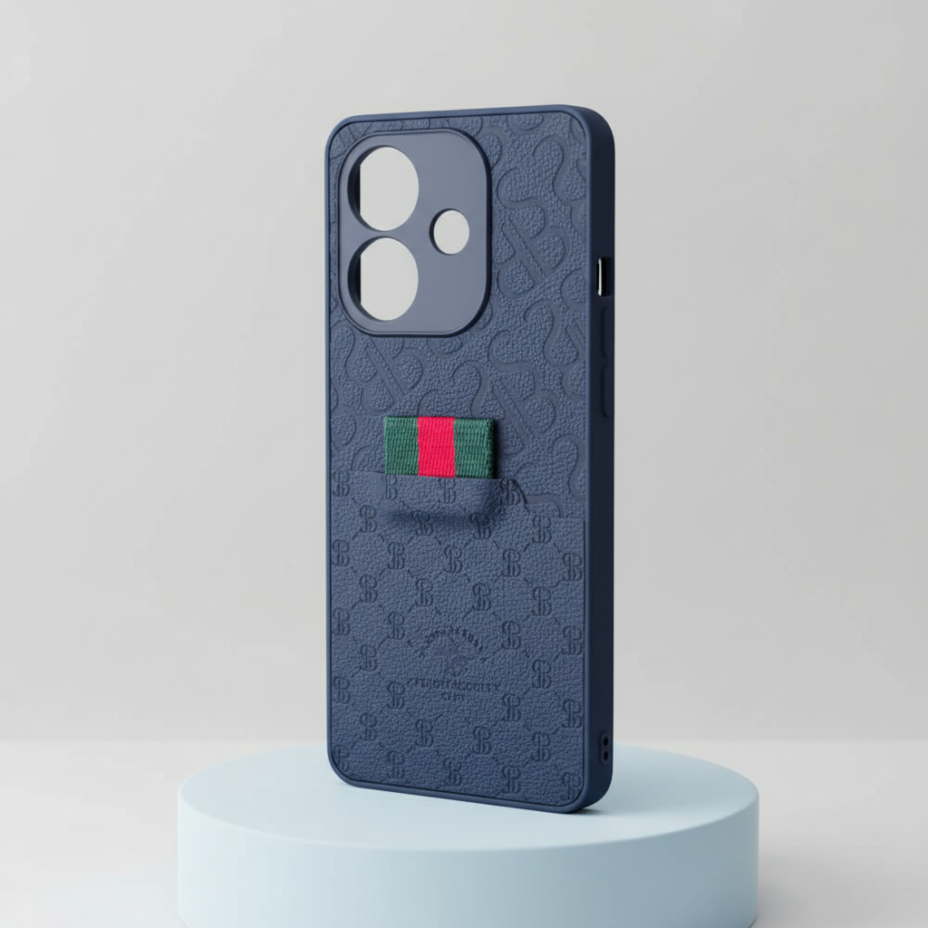 OPPO A3x Luxury Monogram Textured Woven-Tab Back Cover