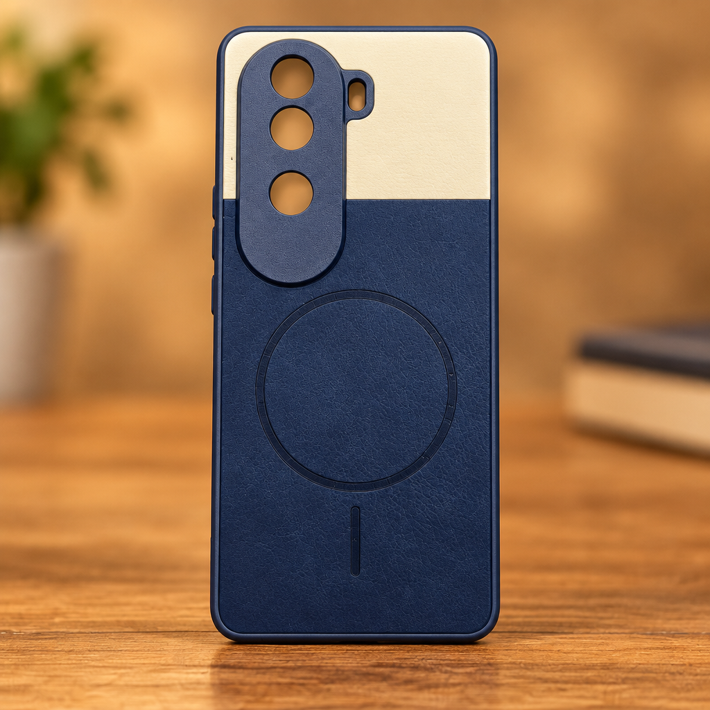 Vivo V40e Two-Tone Magnetic Ring Back Case