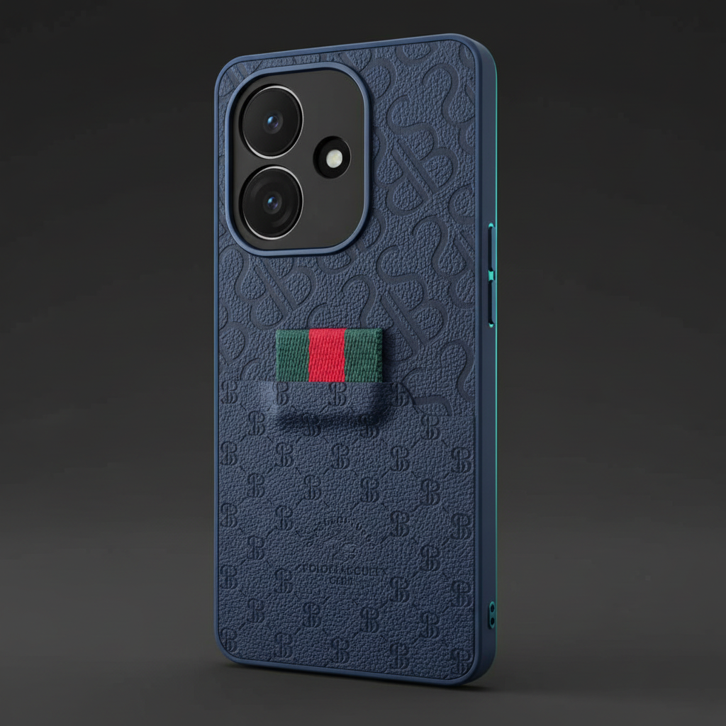 OPPO A3x Luxury Monogram Textured Woven-Tab Back Cover