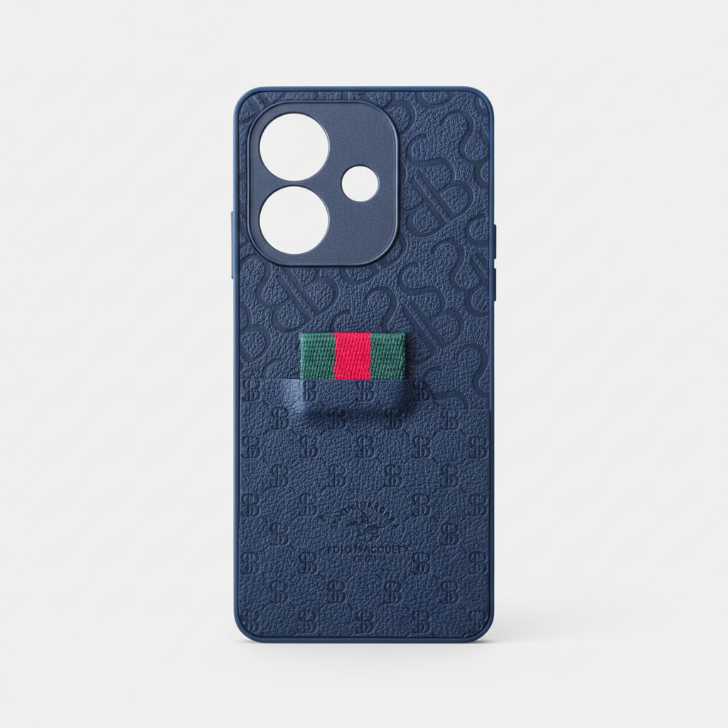 OPPO A3x Luxury Monogram Textured Woven-Tab Back Cover