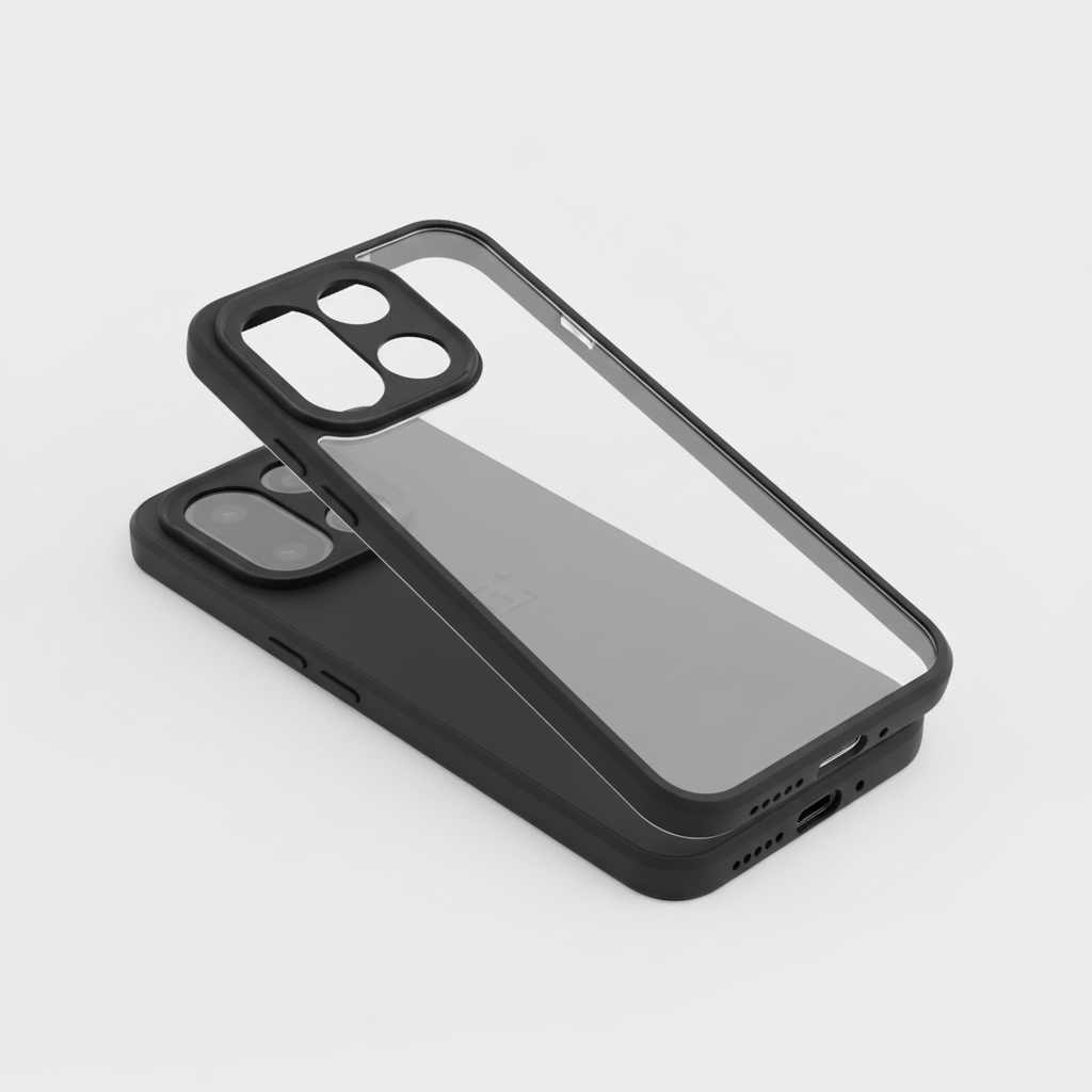 OnePlus 15 Clear Black-Bumper Phone Case