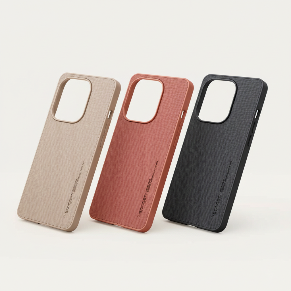 OPPO A3x SPIGEN Textured Back Cover - Rose, Beige & Black