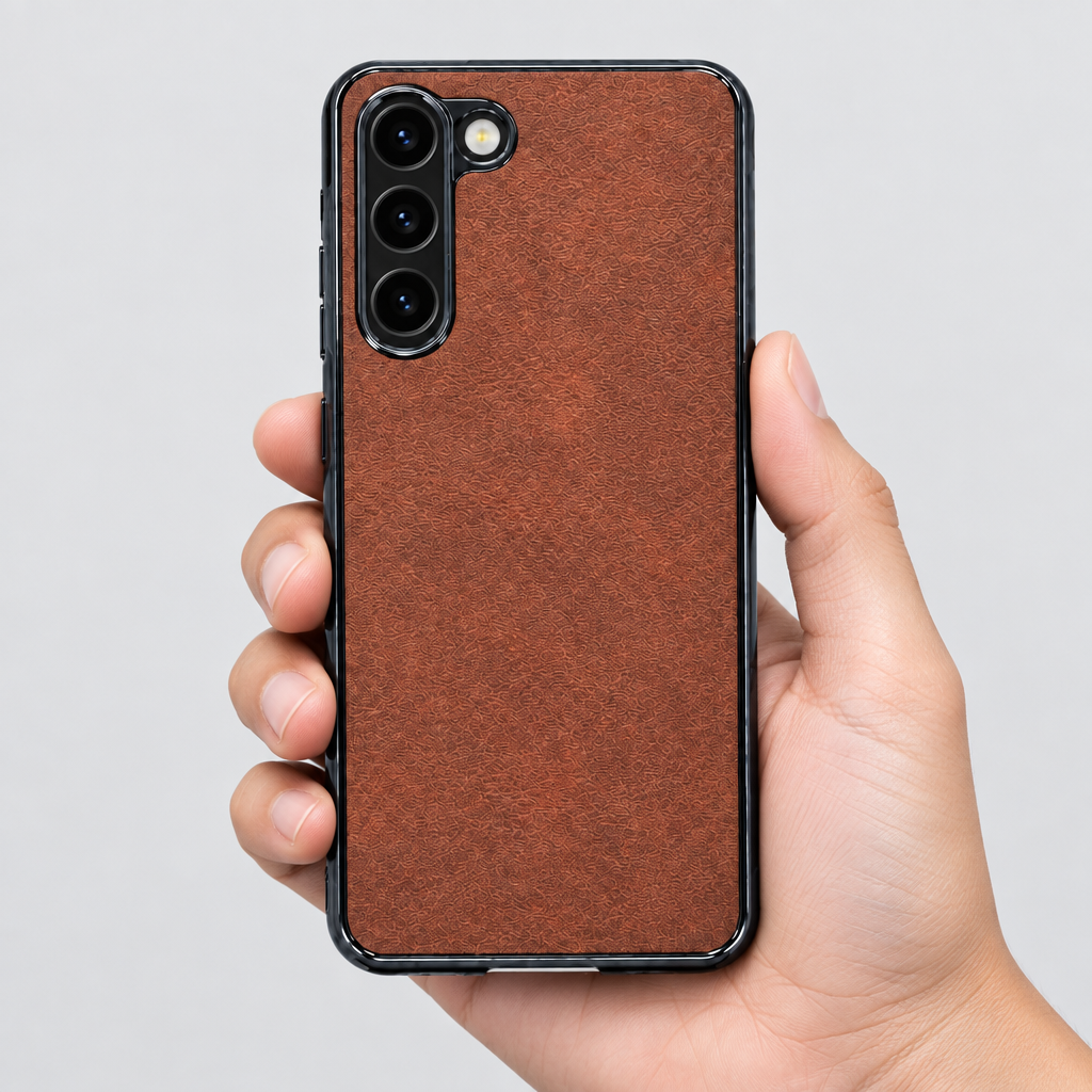 Samsung Galaxy S23 Leather-Texture Back Case