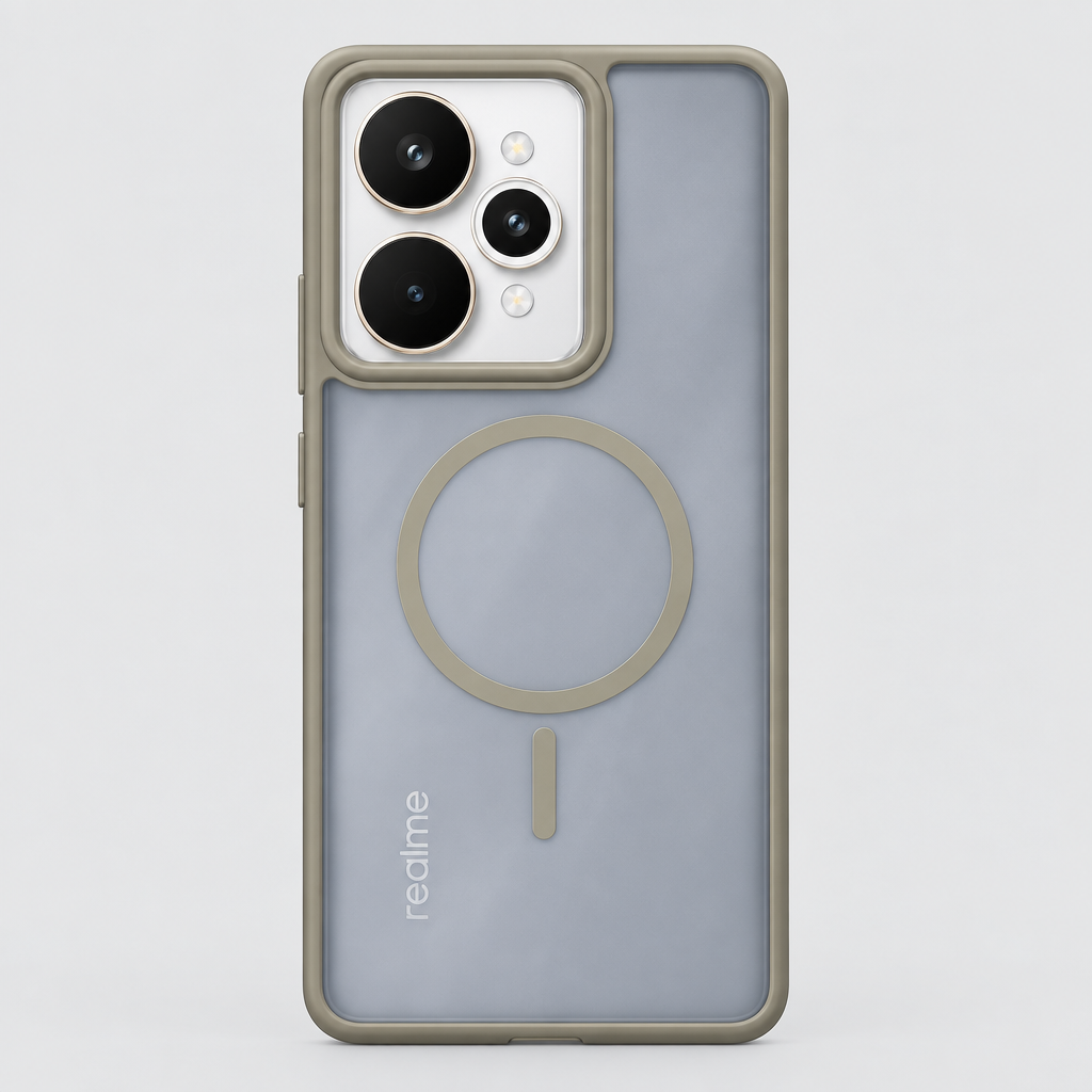 Realme 15 / Realme 15 Pro Smoky Transparent Ring Cover