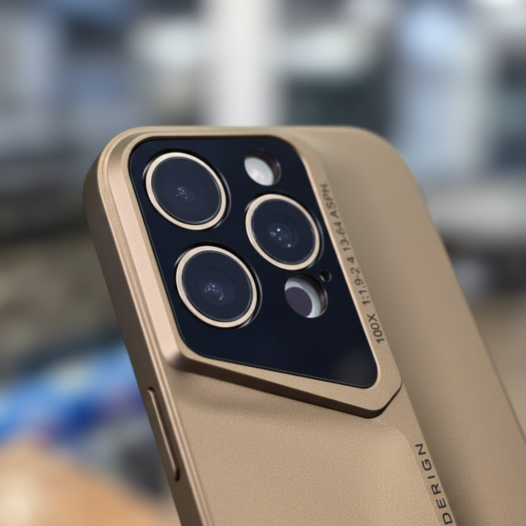 iPhone 16 Pro Sports Design Phone Case | Beige Gold