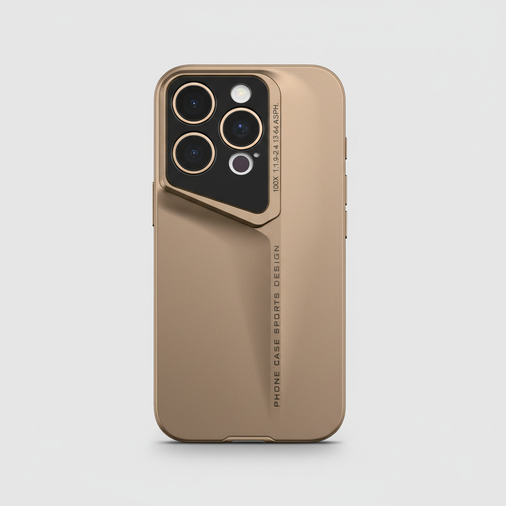 iPhone 16 Pro Sports Design Phone Case | Beige Gold