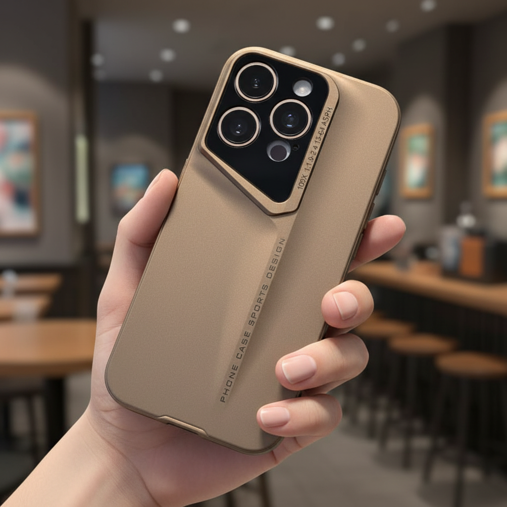iPhone 16 Pro Sports Design Phone Case | Beige Gold