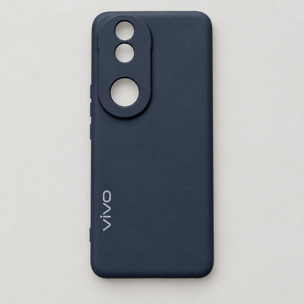 Vivo V50 Plain Matte Silicone Back Case
