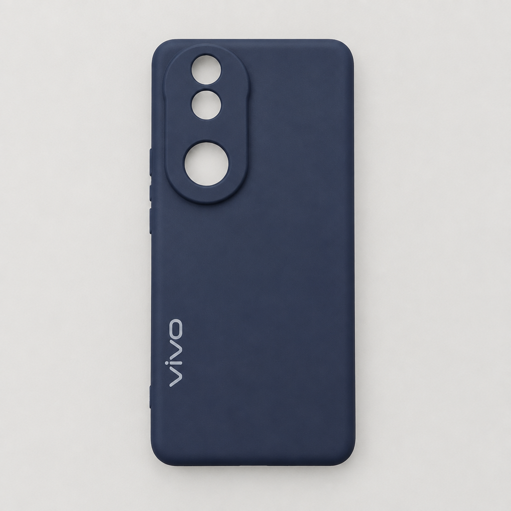 Vivo V50 Plain Matte Silicone Back Case