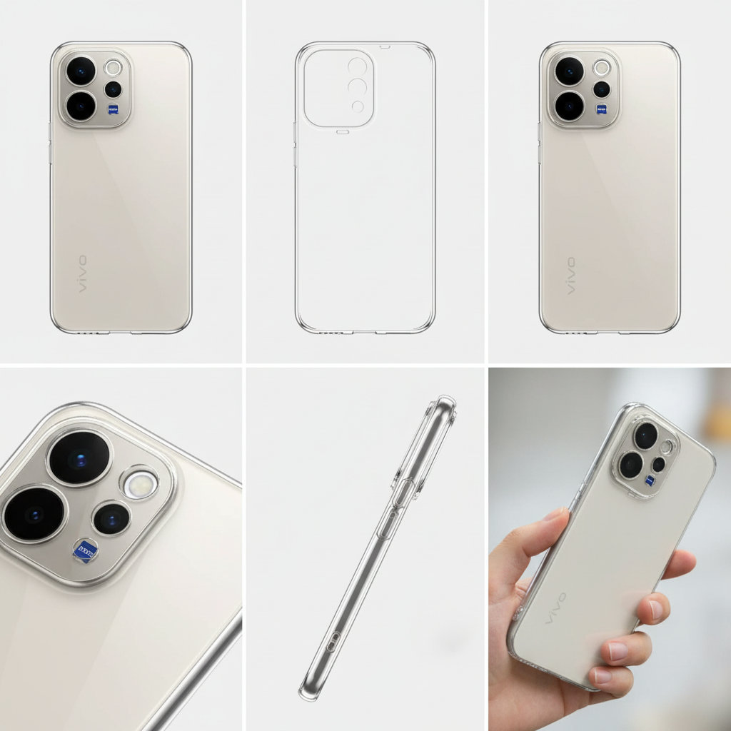 Vivo V70 & Vivo V70 Lite Transparent Hard Crystal Phone Case