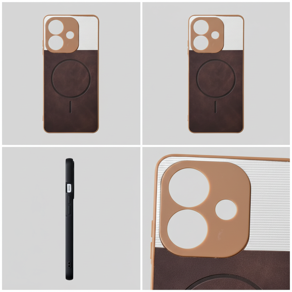 OPPO A3x Two-Tone Magnetic Ring Back Cover