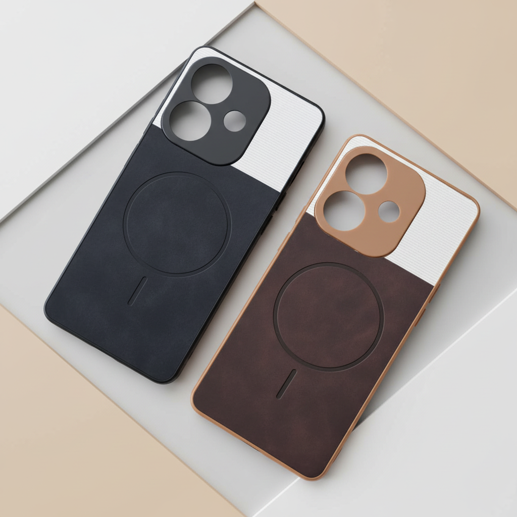 OPPO A3x Two-Tone Magnetic Ring Back Cover